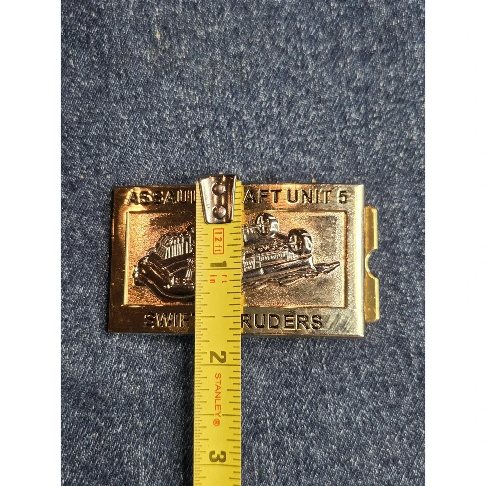 US Navy Assault Craft Unit 5 Swift Intruders Military Belt Buckle